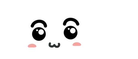 recadrage de personnage de dessin animé mignon nuage blanc png