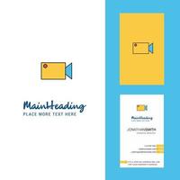 Camcoder Creative Logo and business card vertical Design Vector