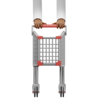 Hand Holding Shopping Cart Front View png