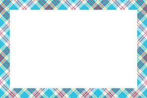 Rectangle borders and Frames vector. Border pattern geometric vintage frame design. Scottish tartan plaid fabric texture. Template for gift card, collage, scrapbook or photo album and portrait. vector