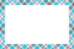 Rectangle borders and Frames vector. Border pattern geometric vintage frame design. Scottish tartan plaid fabric texture. Template for gift card, collage, scrapbook or photo album and portrait. vector