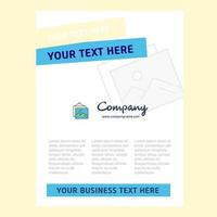 Image frame Title Page Design for Company profile annual report presentations leaflet Brochure Vector Background