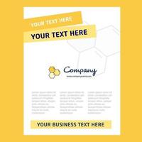 Cells Title Page Design for Company profile annual report presentations leaflet Brochure Vector Background