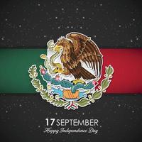 vector de diseño del día de la independencia de méxico