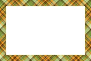 Rectangle borders and Frames vector. Border pattern geometric vintage frame design. Scottish tartan plaid fabric texture. Template for gift card, collage, scrapbook or photo album and portrait. vector