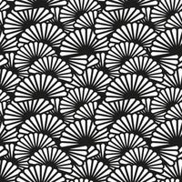 Seamless Geometric Art Deco Pattern flowers design. Abstract vector illustration floral background