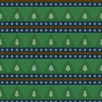Christmas Green, Blue, and Brown Color Pattern Design. Solid Color. vector