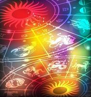 Background with a horoscope vector