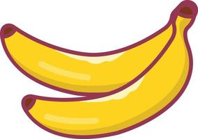 banana vector illustration on a background.Premium quality symbols.vector icons for concept and graphic design.