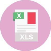 ilustración de vector de archivo de excel en un fondo. símbolos de calidad premium. iconos vectoriales para concepto y diseño gráfico.