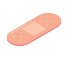 isometric medicine band aids vector