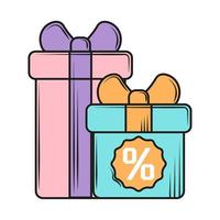 offer gift boxes vector