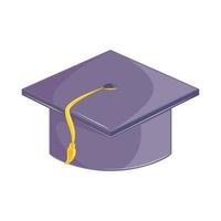 graduation cap icon vector