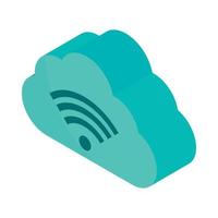 cloud computing wifi vector