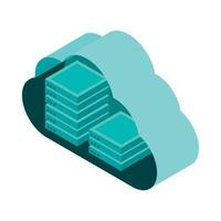 cloud technology data vector