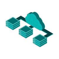 cloud tech storage vector