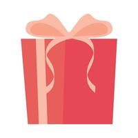 icono de caja de regalo aislado vector