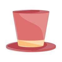 top hat icon vector