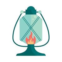 kerosene lamp icon vector