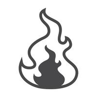 fire flame icon vector