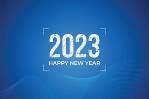 happy new year 2023 text typography design vector illustration