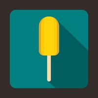 icono de helado, estilo plano vector