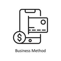Business Method Vector Outline Icon Design illustration. Business and Finance Symbol on White background EPS 10 File