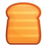 Toaster toast icon, cartoon style vector