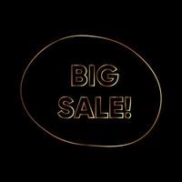 Black friday big sale vector