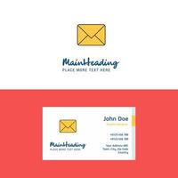 Flat Message Logo and Visiting Card Template Busienss Concept Logo Design vector