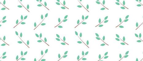 Template for wrapping paper with the image of young plants vector