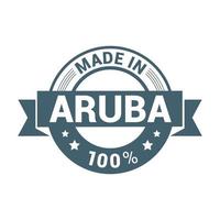 Aruba stamp design vector