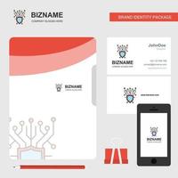 Cyber security Business Logo File Cover Visiting Card and Mobile App Design Vector Illustration