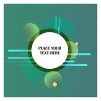 Abstract line background with green background vector