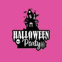 Halloween design with typography and light background vector