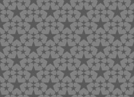 Gray Five-pointed Star Pattern Seamless Background vector
