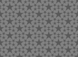 Gray Five-pointed Star Pattern Seamless Background vector