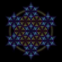 Abstract Background Triangle Shape Lines Arranged In Hexagons vector