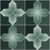 Green Gradient Cross Pattern Seamless Background vector