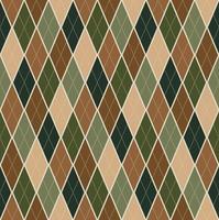 seamless, plano de fondo, argyle, patrón, verde, marrón, plaid vector