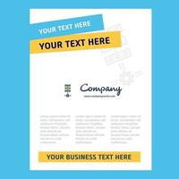 Networks setting Title Page Design for Company profile annual report presentations leaflet Brochure Vector Background