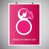 8 March logo vector design with international womens day background