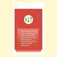 Setting mobile vertical banner design design Vector