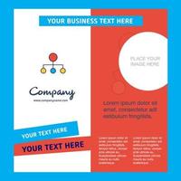 Network Company Brochure Template Vector Busienss Template