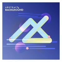 Abstract line background with blue background vector