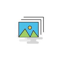 Flat Image Icon Vector