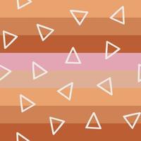 Triangles and stripes pattern vector