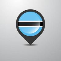 Botswana Map Pin vector