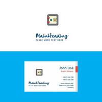Flat Locker Logo and Visiting Card Template Busienss Concept Logo Design vector