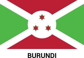 Burundi flag design vector